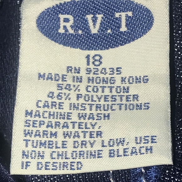 R.V.T. Women’s silver denim pants. Size 18 - Picture 9 of 14